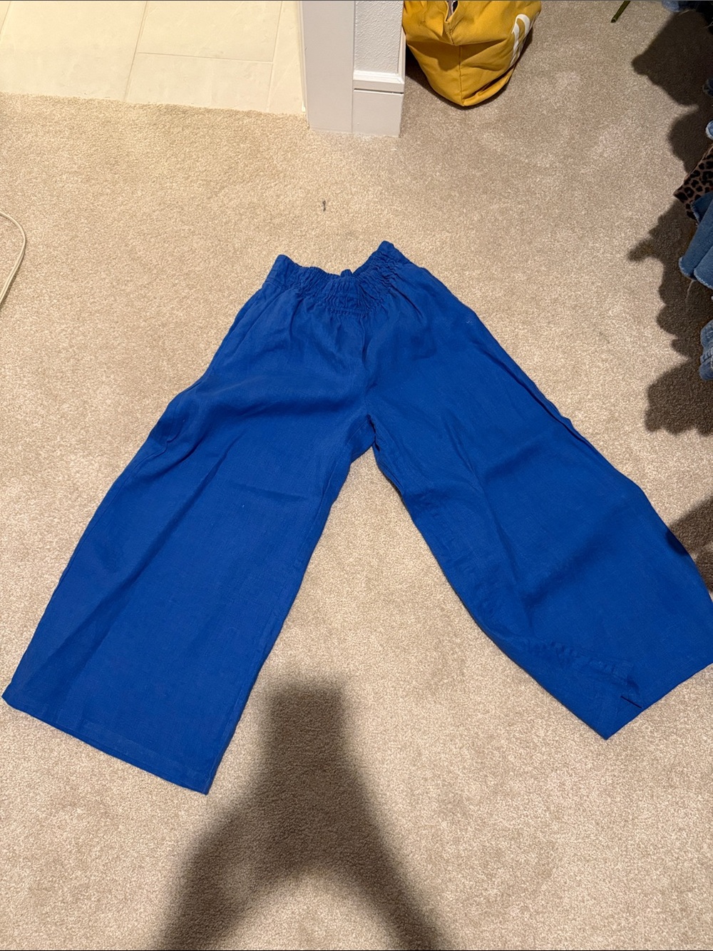 Anthropologie Wide-Leg Pull-On Pants - Royal Blue